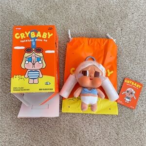 Pop Mart Crybaby Vacation Mode On Series Chilling on the Beach